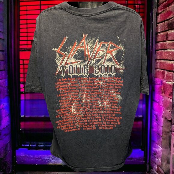 Slayer - World Painted Blood 2010 Tour Shirt, X-Large - Picture 2 of 3